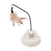 Automatic Interactive Cat Toy with Feather Wand Relieve Boredom Smart Sensing Electric Teasing Cat Toy for Indoor