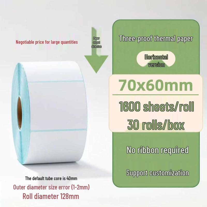 Samoprzylepne etykiety termiczne na kody kreskowe 100×150 mm - Trwałe i wodoodporne do logistyki