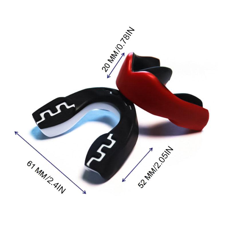 1Pc 3D Teeth Pattern Boxing Mouth Guard Fit Adults With Case Mouth Guard For Sanda Boxing And All Ball Sports