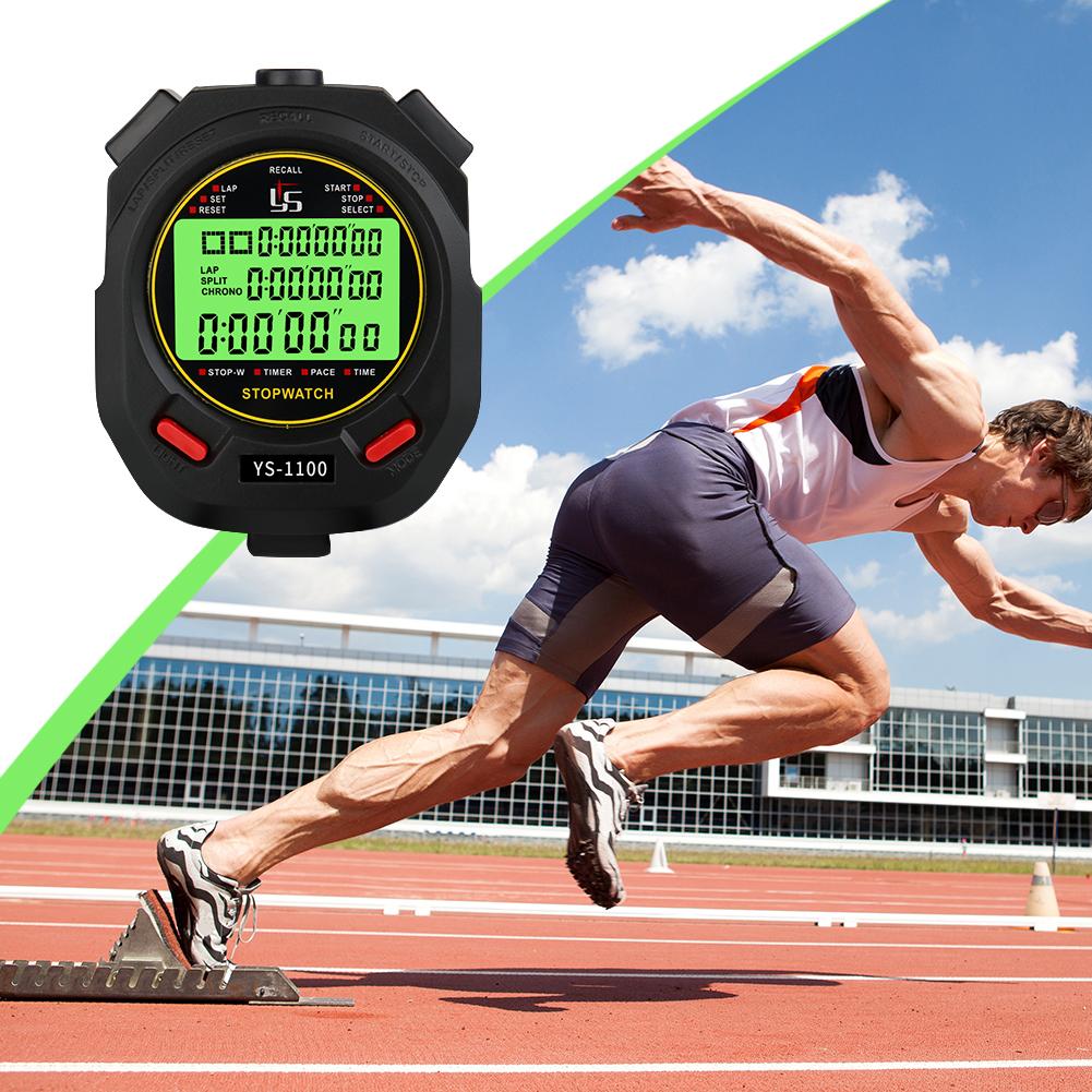 Luminous Electronic Stopwatch Digital Stopwatch Multifunction Luminous Sport Stopwatch Water Resistant Large Screen for Referee