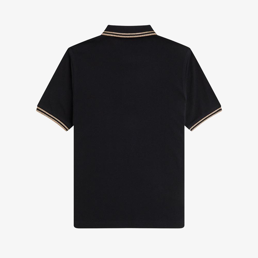 FRED PERRY [G3600] Twin Tip Fred Perry Shirt - Black/Gold Afpf2433600-X72