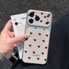 Love Heart Fashion Electroplated Glossy Phone Case for iPhone 17 16 Air 11 12 13 14 15 Pro Max 7 8 Plus XR Protective Soft Cover