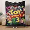 Toy Story Cartoon Flannel Blanket - Ultra-Soft, Cozy, and Comfortable for Sofa, Bedroom, Camping, and Travel - Four-Season Versatility, Vibr
