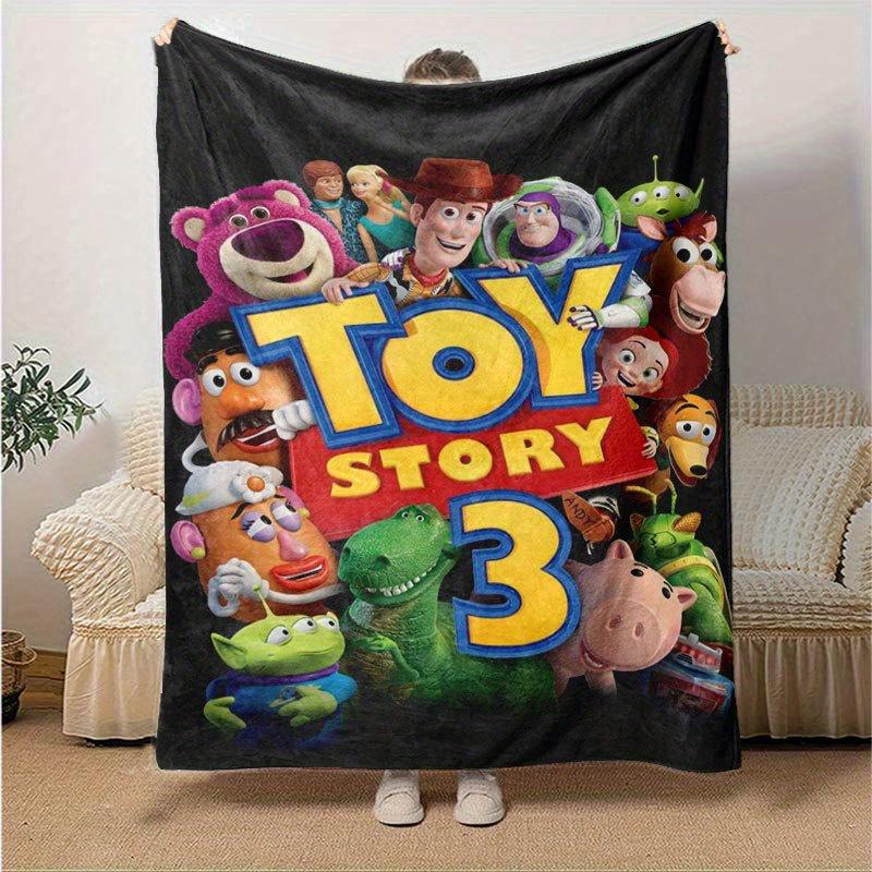 

Toy story Cartoon Flannel Blanket - Ultra-Soft, Cozy, and Comfortable for Sofa, Bedroom, Camping, and Travel - Four-Season Versatility, Vibr 130x150cm