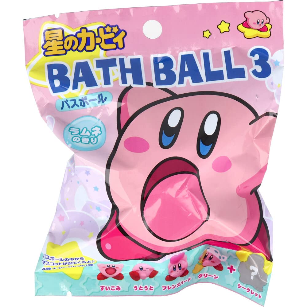 SK Japan Kirby Bath Ball 3 Ramune Scent 75g (1 use)