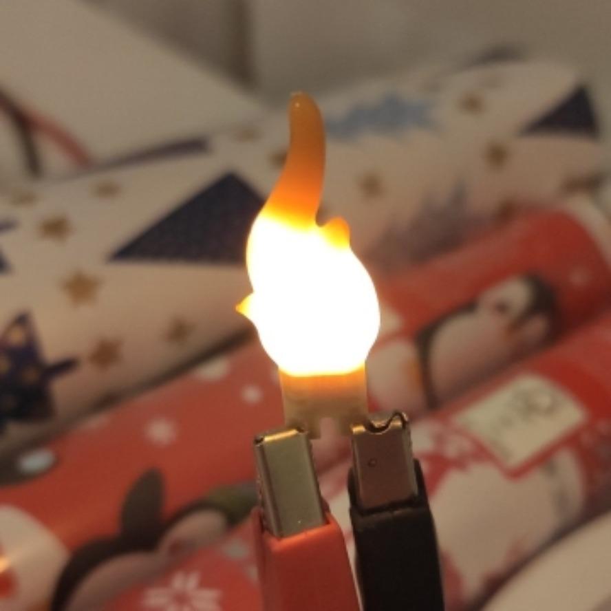 5PCS 3V Led COB Flash Candles Edison Flame Warm Diode Birthday Party Decoration Bulb Acssories Candle Light DIY Decoration