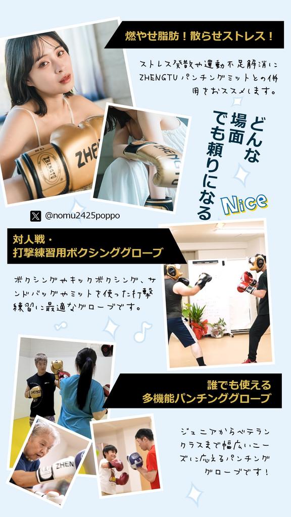 Recommended by RIZIN Fighter Makoto ZHENGTU Gold Series Boxing PU Inner Glove Shock Punching Warranty Shenryu Gloves, 8/10/12/14/16 oz., Leather,