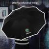 Car Sticker Automatic Umbrella with Reflective Stripe Reverse Led Light For Skoda Octavia Superb Fabia Kamiq Karoq Kodiaq Scala