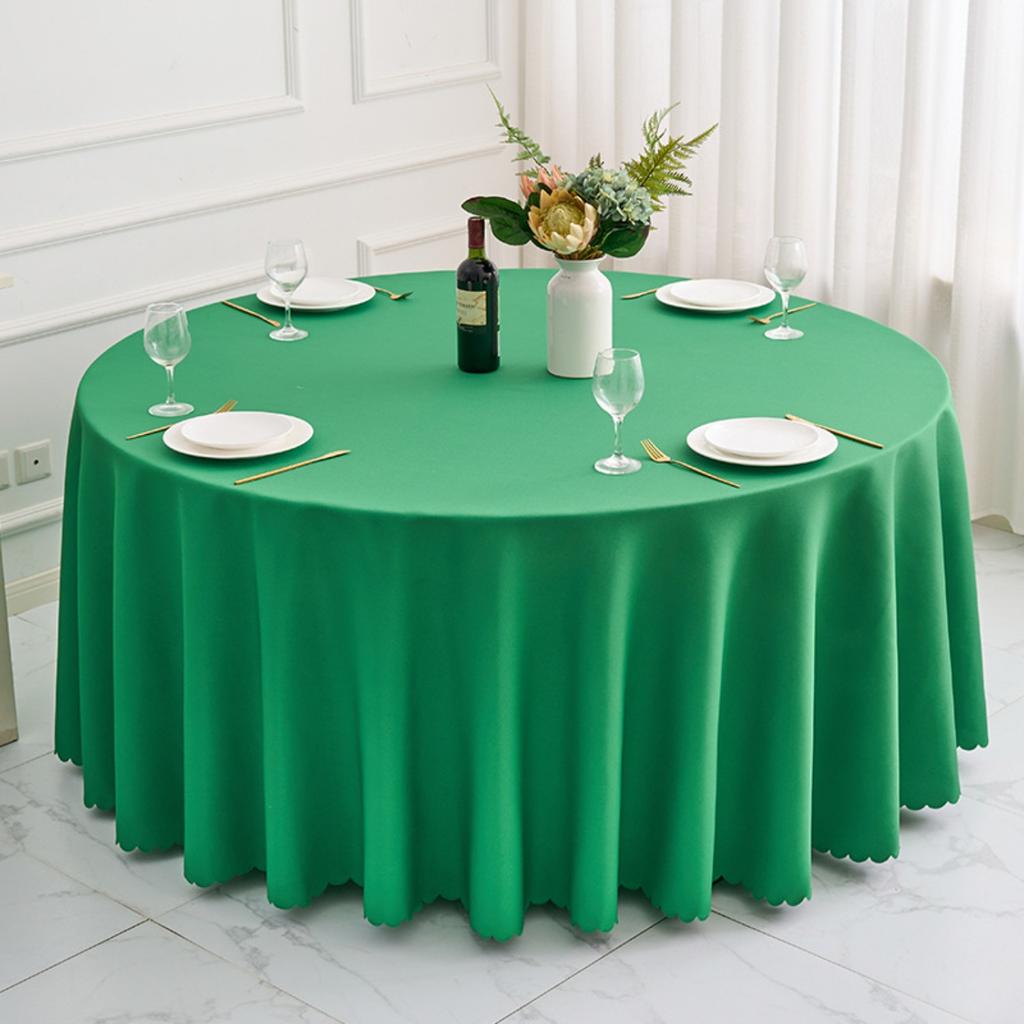 Round Polyester Tablecloth Wedding Table Cover Indoor Outdoor Table Cloths Washable Circle Table Cloth Decoration For Home, Dining, Kitchen, Garden