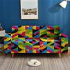 Ebay Sofa Cover Geometric Pattern Prismatic Dustproof Elastic Sofa Cover Fully Enclosed