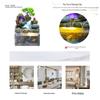 Popular Resin Water Feature: Small Zen Desktop Fountain for Wealth and Tranquility
