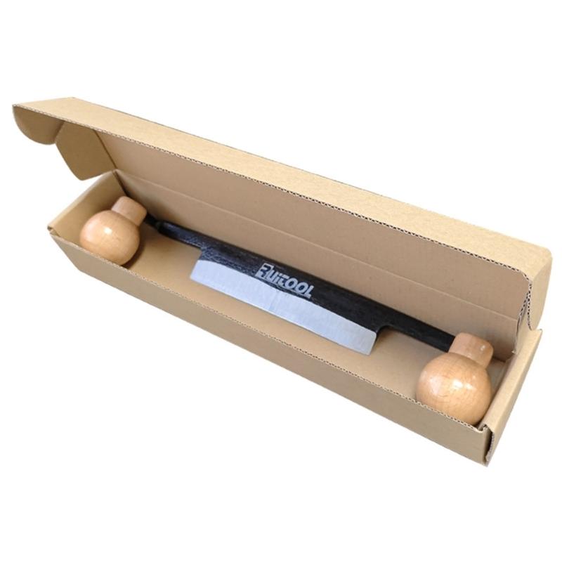 Woodworking Pull Knife Draw Knife Straight Draw Shave Knife Woodworking Tool Scraper Plane with Double Wood Handles