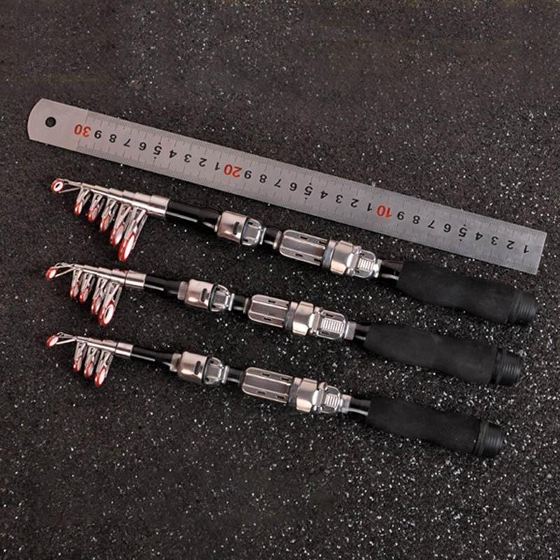 Telescopic Mini Fishing Rods Super Hard Carbon Steel Rivers Lakes Fishing Rod Portable Sea Pole Fishing Accessories
