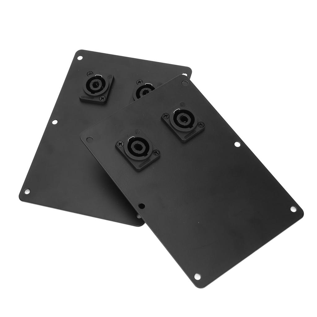 2Pcs Speaker Cabinet Jack Plate Double Cannon 6 Inch‑18 Inch Stage Audio Wiring Board
