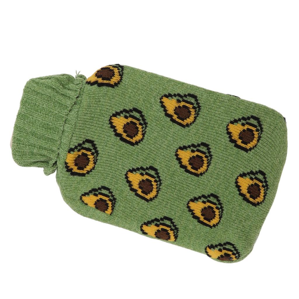 2000ML Hot Water Bottle Hot Water Bag with Soft Knitted Cover for Neck Shoulder Warm for Winter