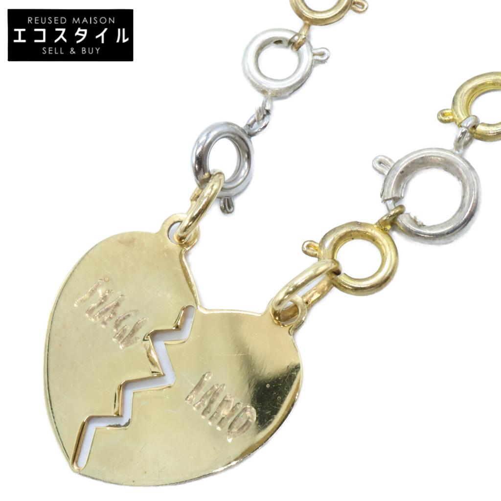 MAGLIANO GOLDEN BROKEN HEART CHAIN Heart Chain Necklace Gold / SilverUsed