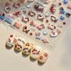 Lovely Sausage Dog Self Adhesive Nail Art Stickers Cartoon Manicure Decals Creative Diy Decoration Nail Art Stickers Gifts