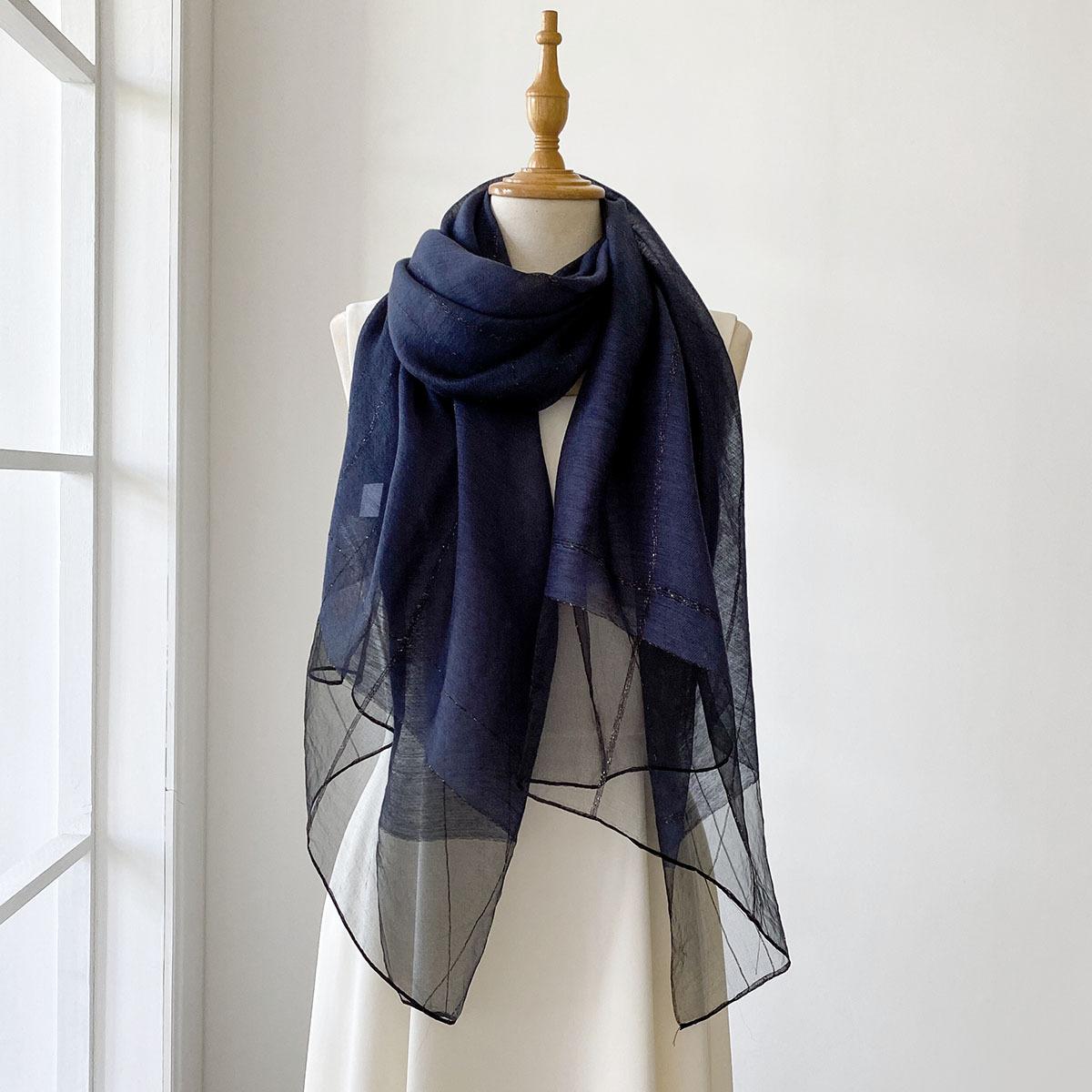 Summer New Silk Blended Shawl Scarf
