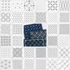 9/32-teiliges Sashiko-Stickvorlagen-DIY-Schablonen-Set für geometrische Patchwork-Stickereien, wiederverwendbar, aus PET, für handgefertigte Stickereien, Handarbeitswerkzeug