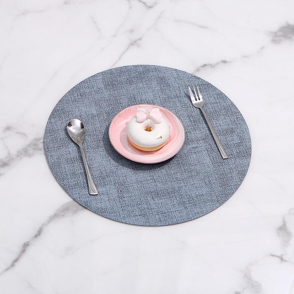 

Коврики под обеденный стол из искусственной кожи, нескользящие подставки, креативные подставки для гостиниц