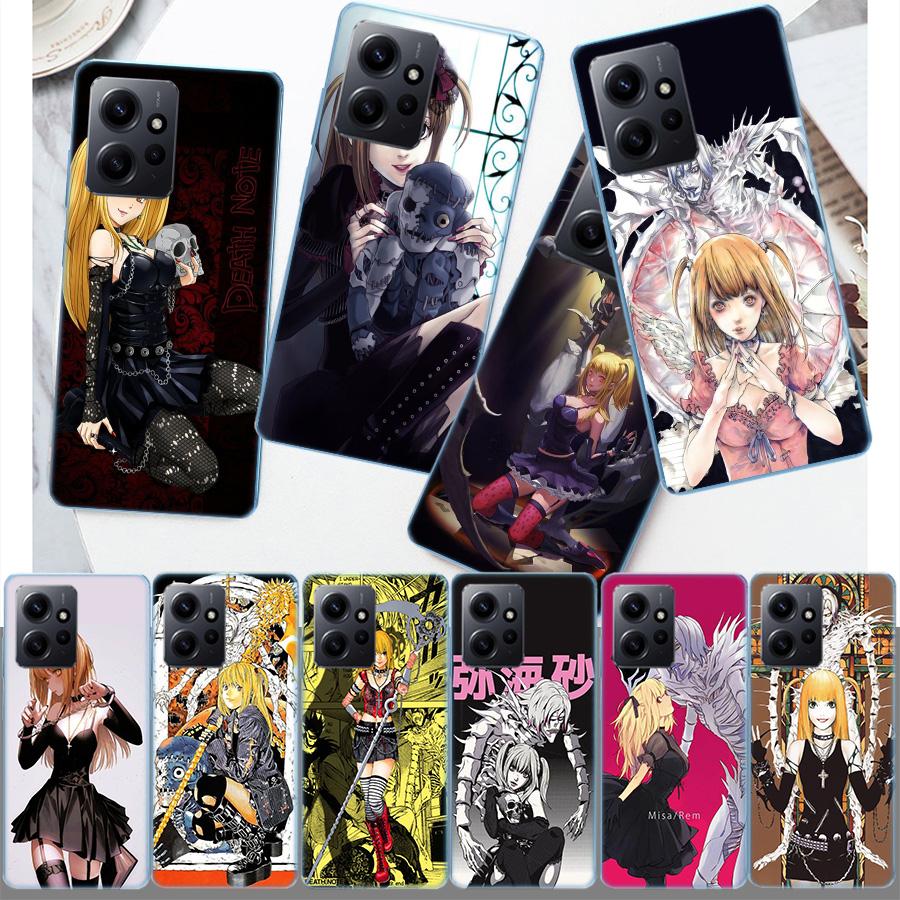 Anime Death note Amane Misa Phone Case For Redmi 12 13C 12C 15C 9 10 10C Note 13 Pro Plus 14 15 Pro 9T 9C 9A TPU Soft Cover Clea