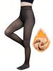 Fleecegefütterte Strumpfhose Transparent Damen - Falsch Durchscheinende Warme Strumpfhose Leggings Transparent Dicke Strumpfhose, Für Winter