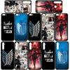 Kryt pro iPhone 15 14 Xiaomi Redmi Note 13 12 11 Pro Max X 8 7 9 XR Samsung Galaxy S24 S23 OPPO S9 Huawei Anime Levi Eren Jaeger Pouzdro Attack na titan
