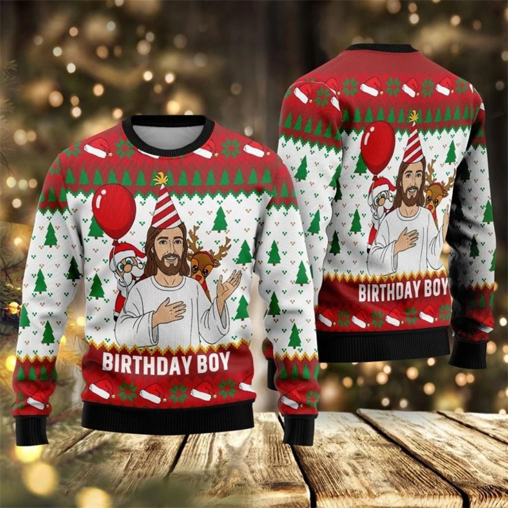 Modă Bărbați Femei Tricou Crăciun Imprimeu Amuzant O-Gât Pulover Top Casual Hanorac Copii Tricouri Top Îmbrăcăminte