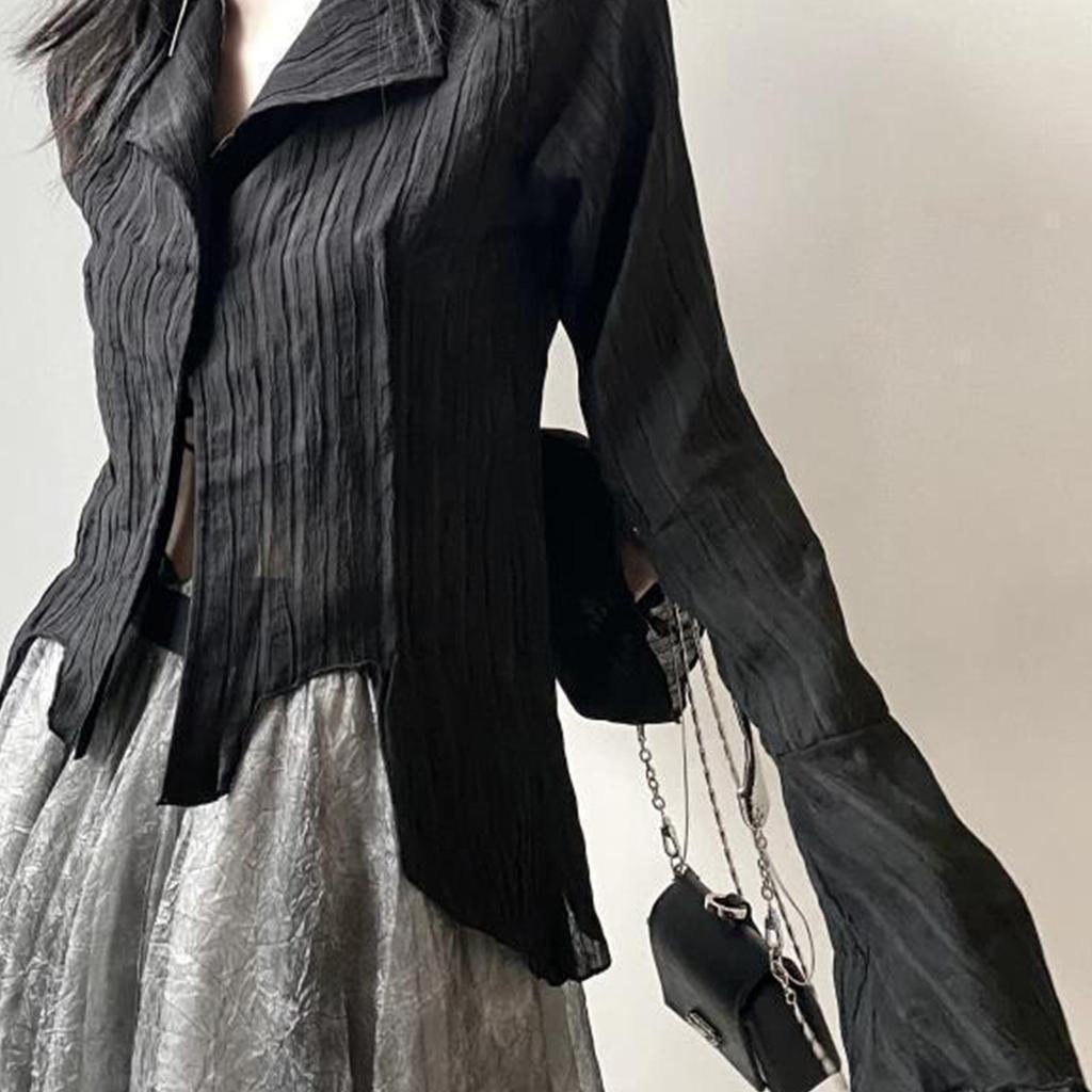 Women's Long-sleeved Shirts, Women's Fashionable Retro Slim Inner Tops