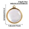 3pcs Gold/Silver Color PVD Metal Charms White Shell Stainless Steel Pendants For Jewelry Making Supplies Rhinestone DIY Pendant