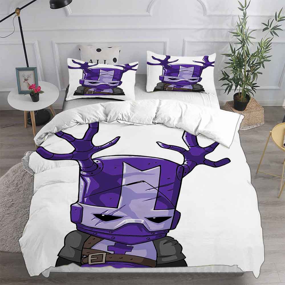 Castle Crashers Bedding Sets Eu Single Us Twin Comforter Quilt Bed Cover Duvet Cover Pillow Case 2-3 Pieces Sets Kids Adult Size