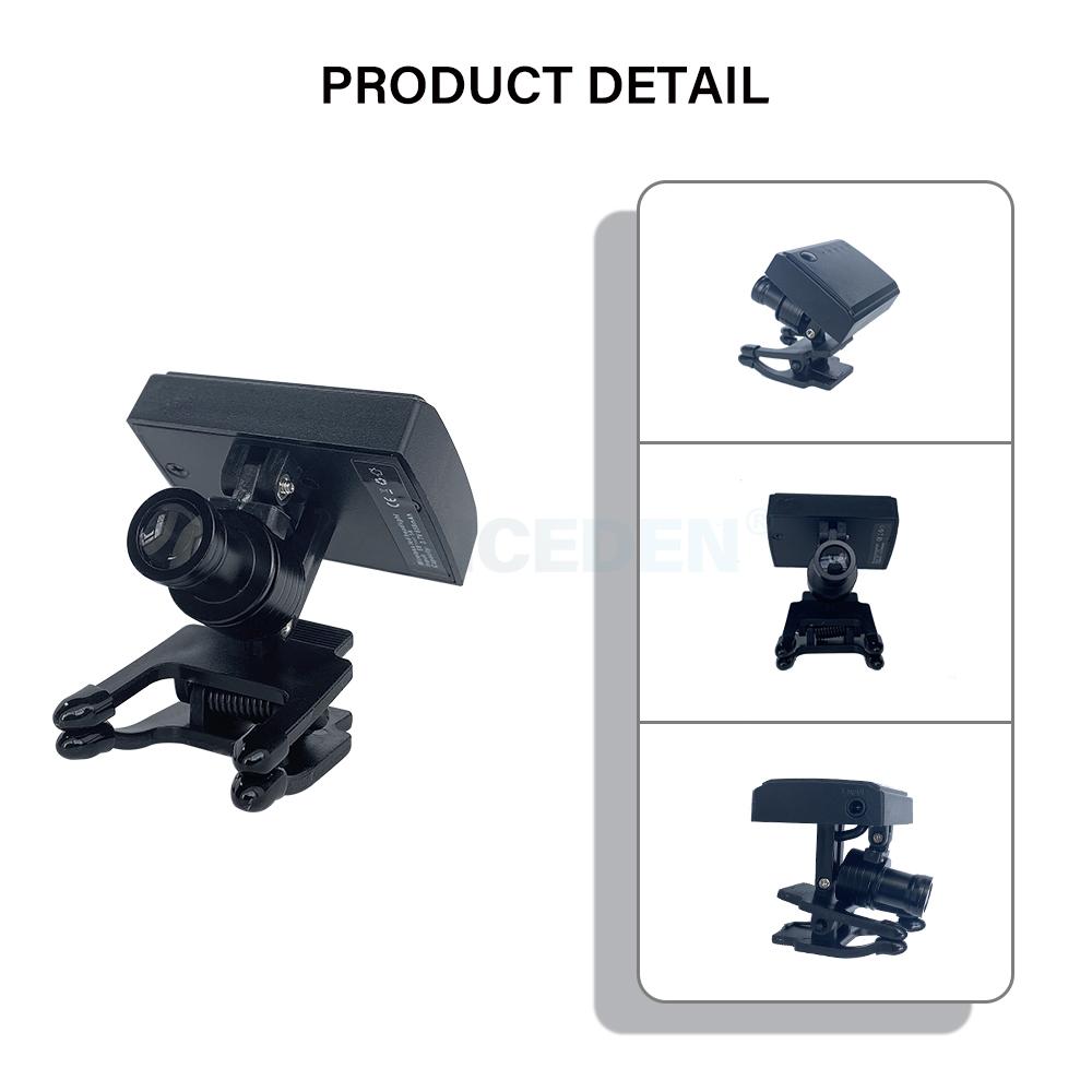 Niceden 5W Dental Mini Wireless Headlight Dentistry Headlamp for Portable Dental Loupes Magnification Binocular Lab Medical Magnifier