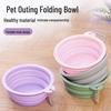 Popular Silicone Foldable Macaron Pet Bowl - Compact Outdoor Water & Food Dish for Dogs