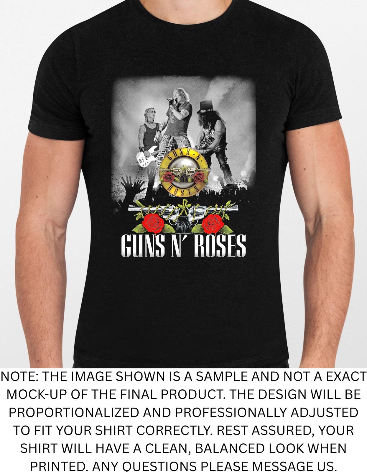 Men s and Women s T-shirts Guns N Roses 1 Graphic M