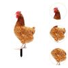 Garden Stakes Decoration Easy To Use Artwork Ornaments Acrylic Figurine Chicken Sculpture for Backyard Patio Garden Porch Fence