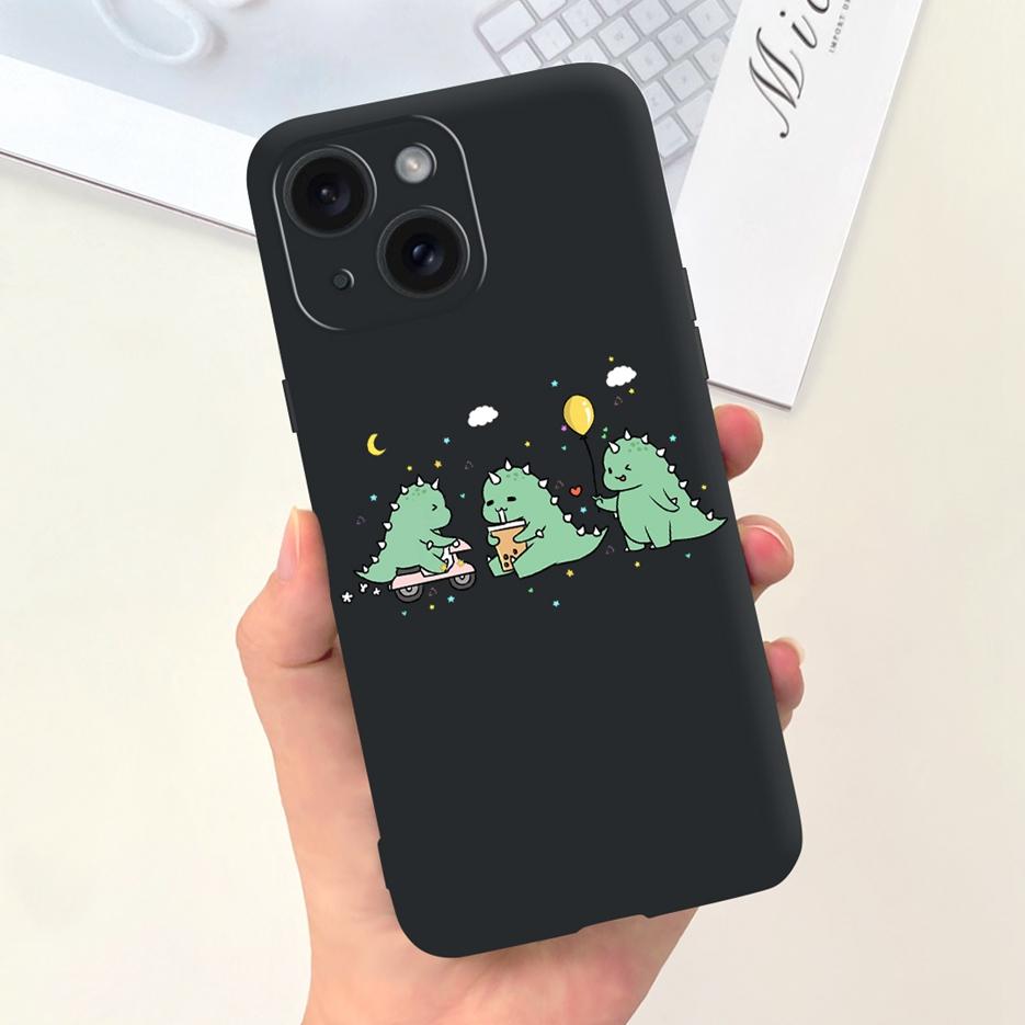 For Apple iPhone 15 Case Stylish Moon Spaceman Cartoon Cover Soft Silicone Phone Case For iPhone 15 Pro Max iPhone15 Plus Bumper