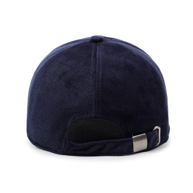 Höst Vinter Herr Sammet Tjock Mössa Medelålders Varm Vindtät Kall Basebollkeps