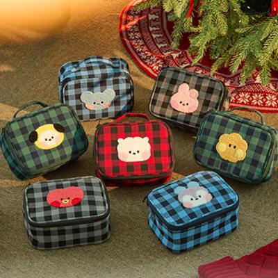 Minini Basic Check Pattern Pouch