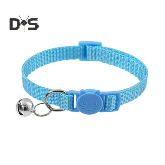 Guler pentru pisici cu clopot Guler moale de siguranță pentru pisici cu cataramă cu eliberare rapidă Guler din nailon reglabil pentru pisici cățeluș