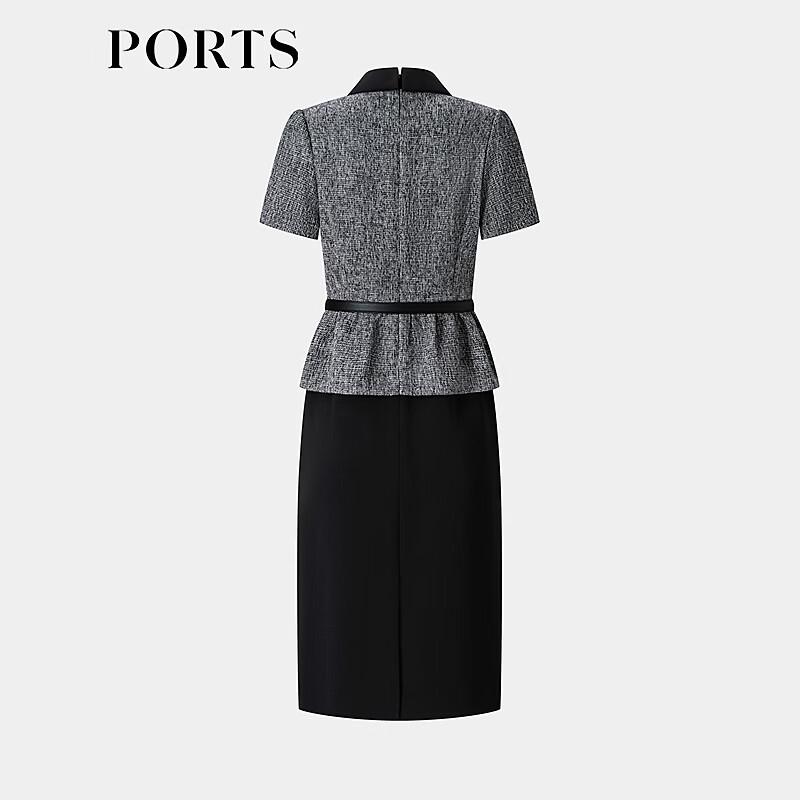 PORTS Women's Patchwork Faux Two-Piece Dress