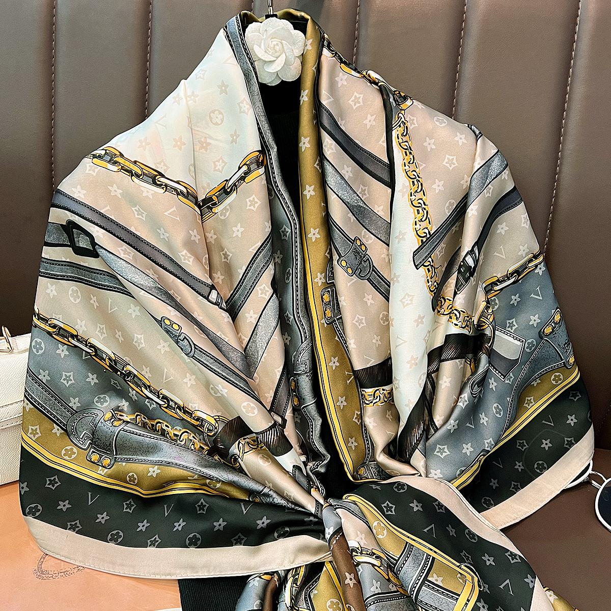 

Long scarf with shirt, send elder scarf, go out sunscreen shawl dual-purpose, high-end sense of elegance 180CM