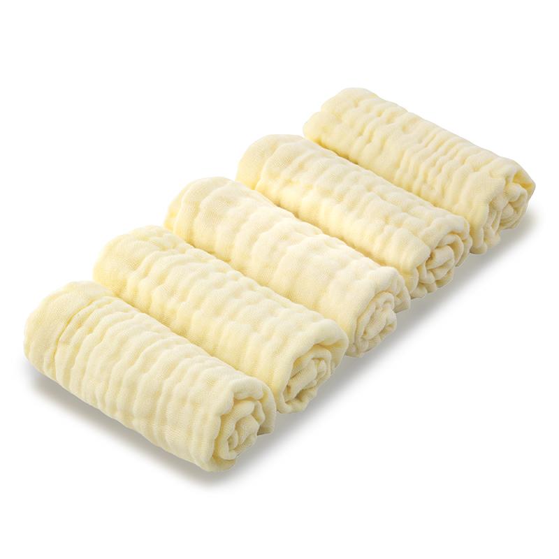5/6 Pack Baby Muslin Washcloths 6-Layer Thick Cotton Gauze Soft Absorbent Newborn Face Towel for Bathing Feeding Sensitive Skin Reusable Wipes