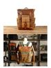Retro Canvas & Leather Waterproof Unisex Backpack