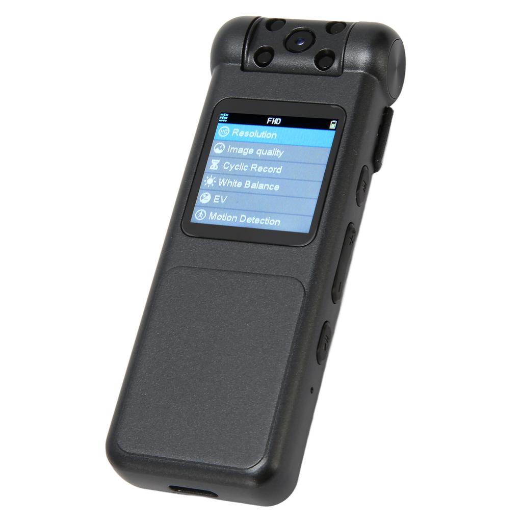 16G Portable Mini Camera Back Clip Magnetic Camera HD 1080P Sports Cameras with 180 Degree Rotating Lens