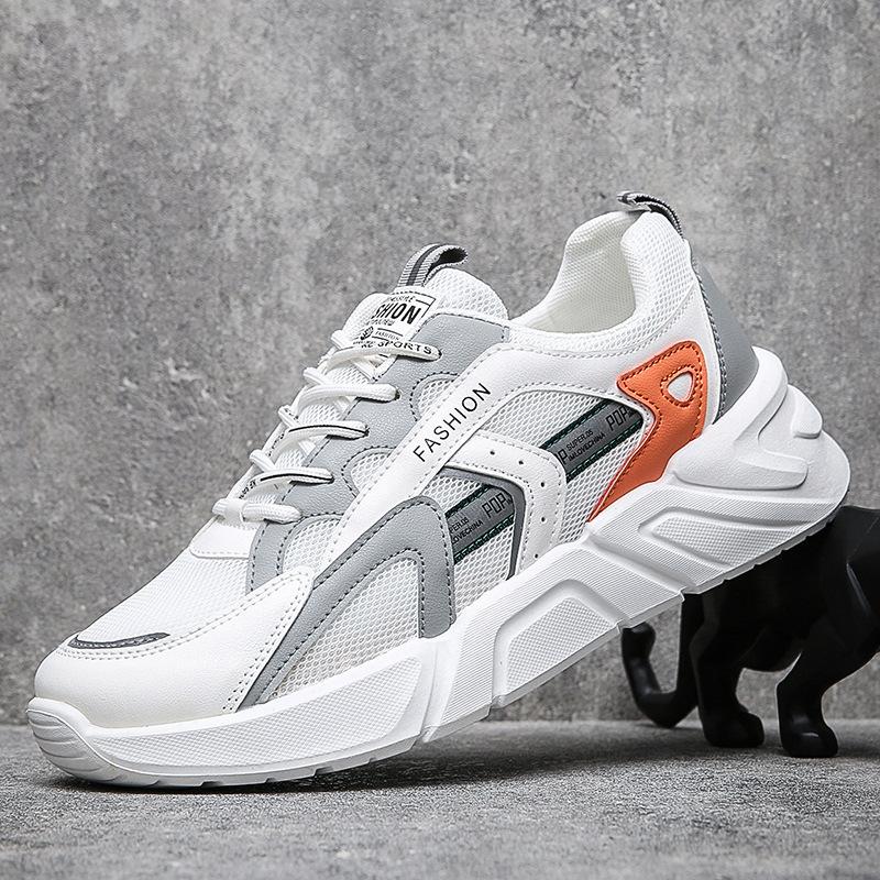 

Новая мода мужская повседневная обувь дышащая крутая мужская обувь удобная обувь унисекс горячая распродажа 39 белый