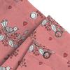 Vintage Bird Floral Shower Curtain Decorative Bathroom Waterproof Fabric Pink White Color With Cherry Red Hearts Print Home Deco