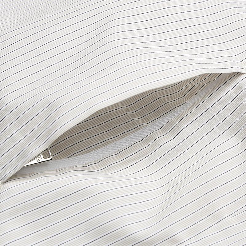 FILA Milano Series Fashion Minimalist Classic Striped Retro Casual Versatile Comfortable Loose Woven Long Sleeve Shirt Unisex shirts F11U625401FGY
