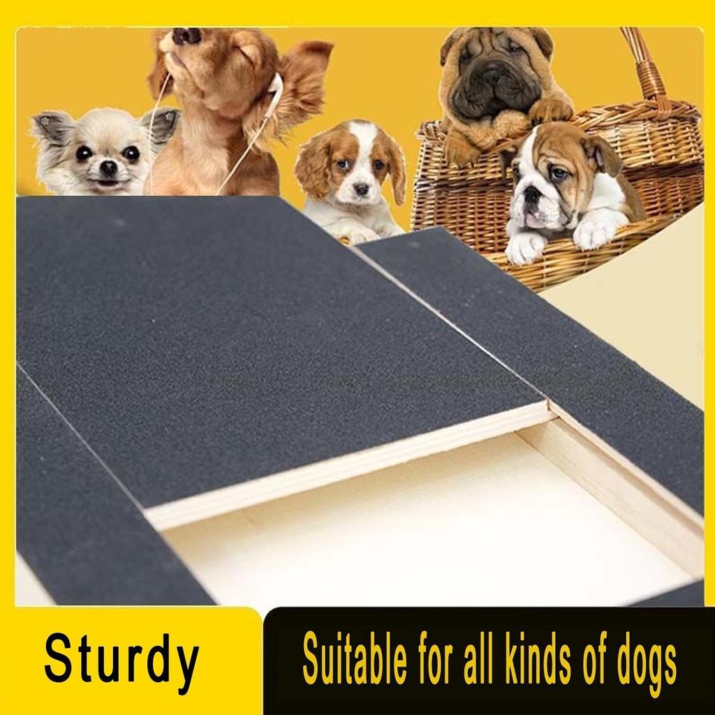 Dog Nail Scratch Board: Stress-Free Nail Trimming for Dogs, Non-Slip Scratch Mat, Includes 3 Sandpaper Replacements for Healthy Nails