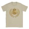 Stemma di Spagna Emblema Spagnolo Espania T-shirt Estiva 100% Cotone T-shirt Unisex alla Moda Maglietta Larga Manica Corta