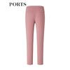 PORTS Women's Ash Rose Pink Slim-Fit Ankle Pants